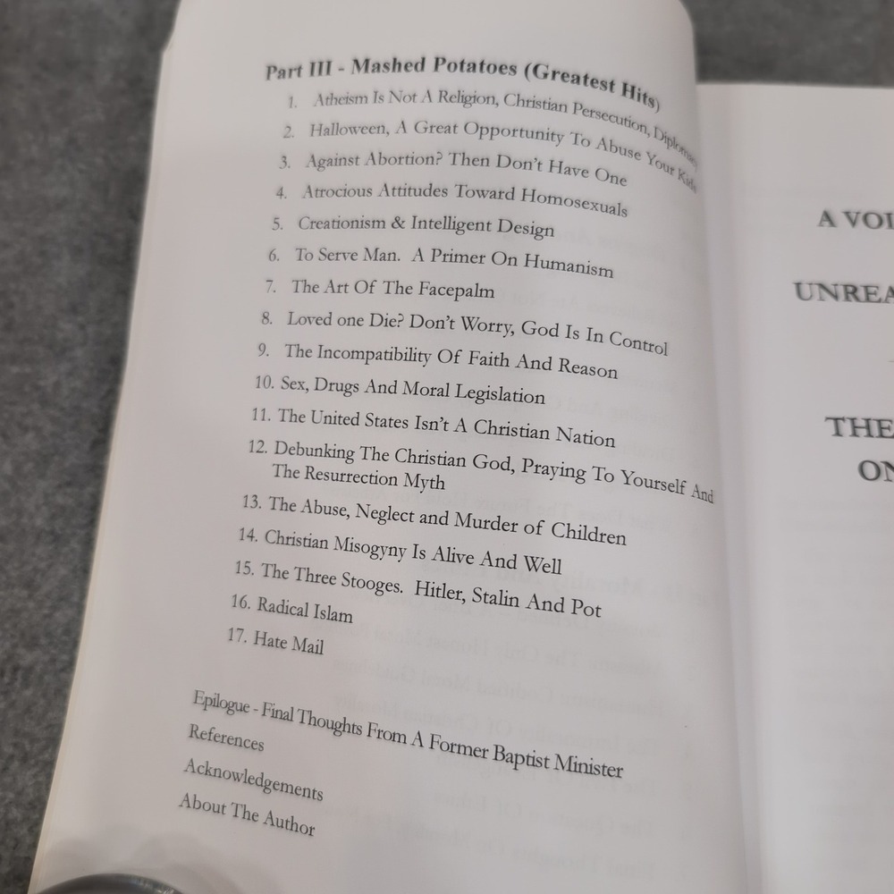 Al‎ Stefanelli Signed Book Lot A Voice of Reason & Free Thoughts Atheist Essays - Picture 7 of 11